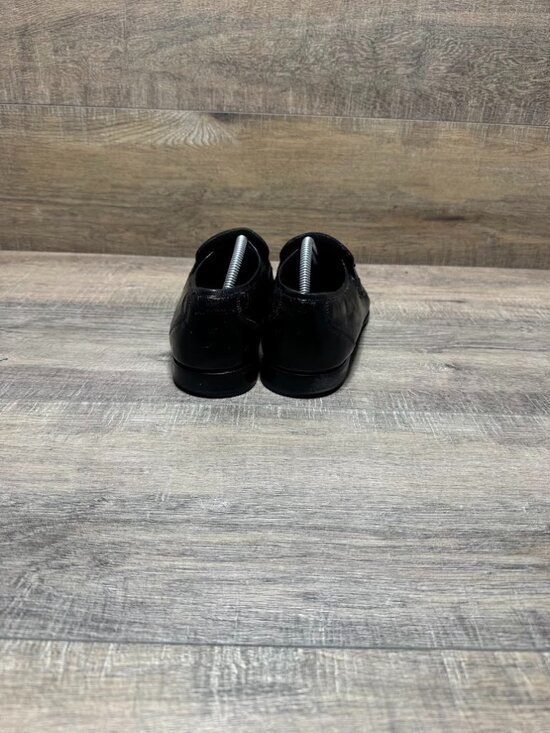 Oakton Black Leather Loafers Men\'s Size 10.5